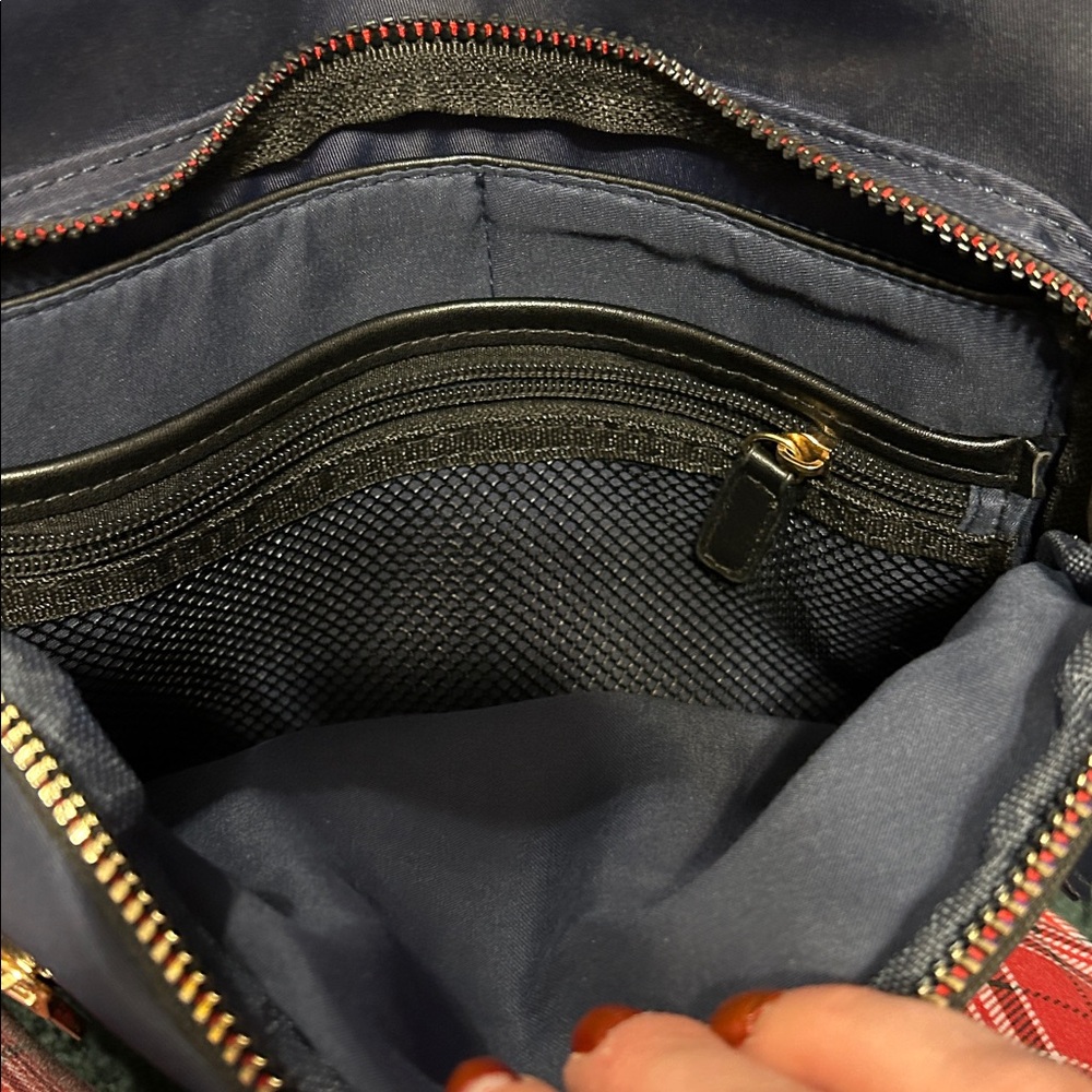 Navy Joan and David Backpack with trolley sleeve - Picture 6 of 8